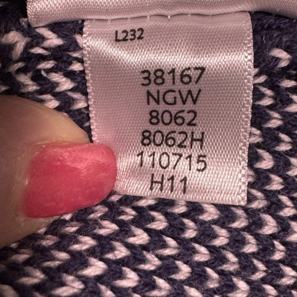 Hanna Andersson Kids Nordic Fair Isle Metal Clasps‎ Sweater Cotton US Sz 4